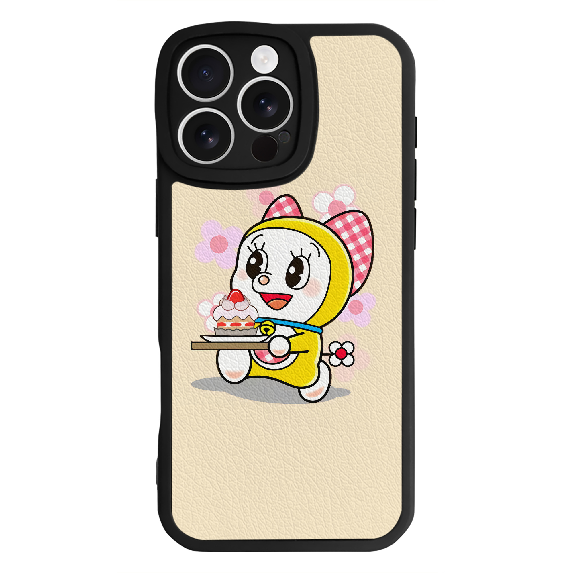 （画像用） ドラえもん Doraemon 【iPhone 16シリーズ対応】シリコンスマホケース（レザー調） 材質：シリコン